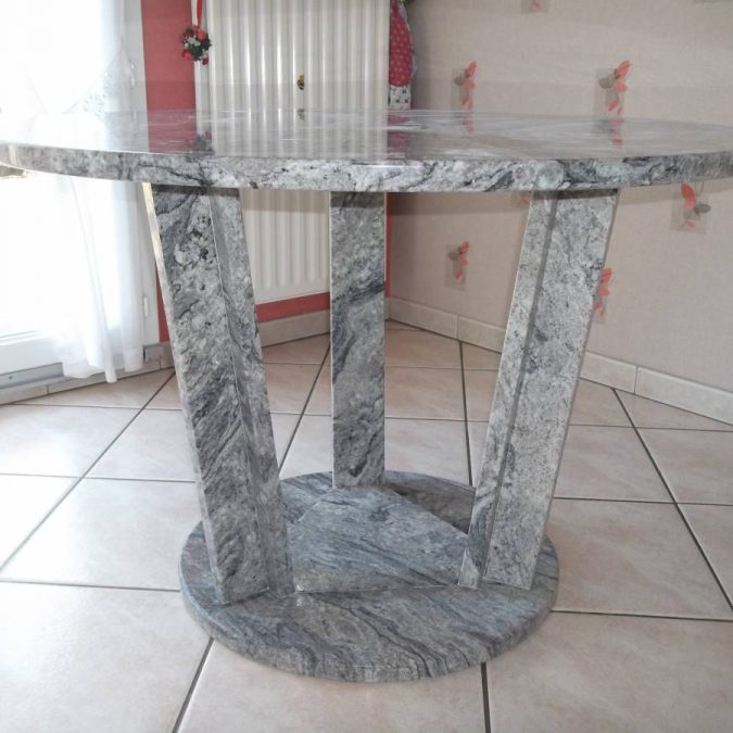 TABLE RONDE ENPIRACEMA 675X675 | marbrerie geraudel Tables Laxou 10