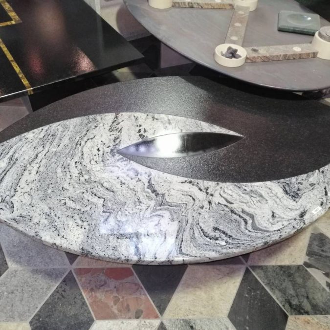 TABLE BASSE 3 GRANITS 675X675 | marbrerie geraudel Création / Décoration Nancy 66