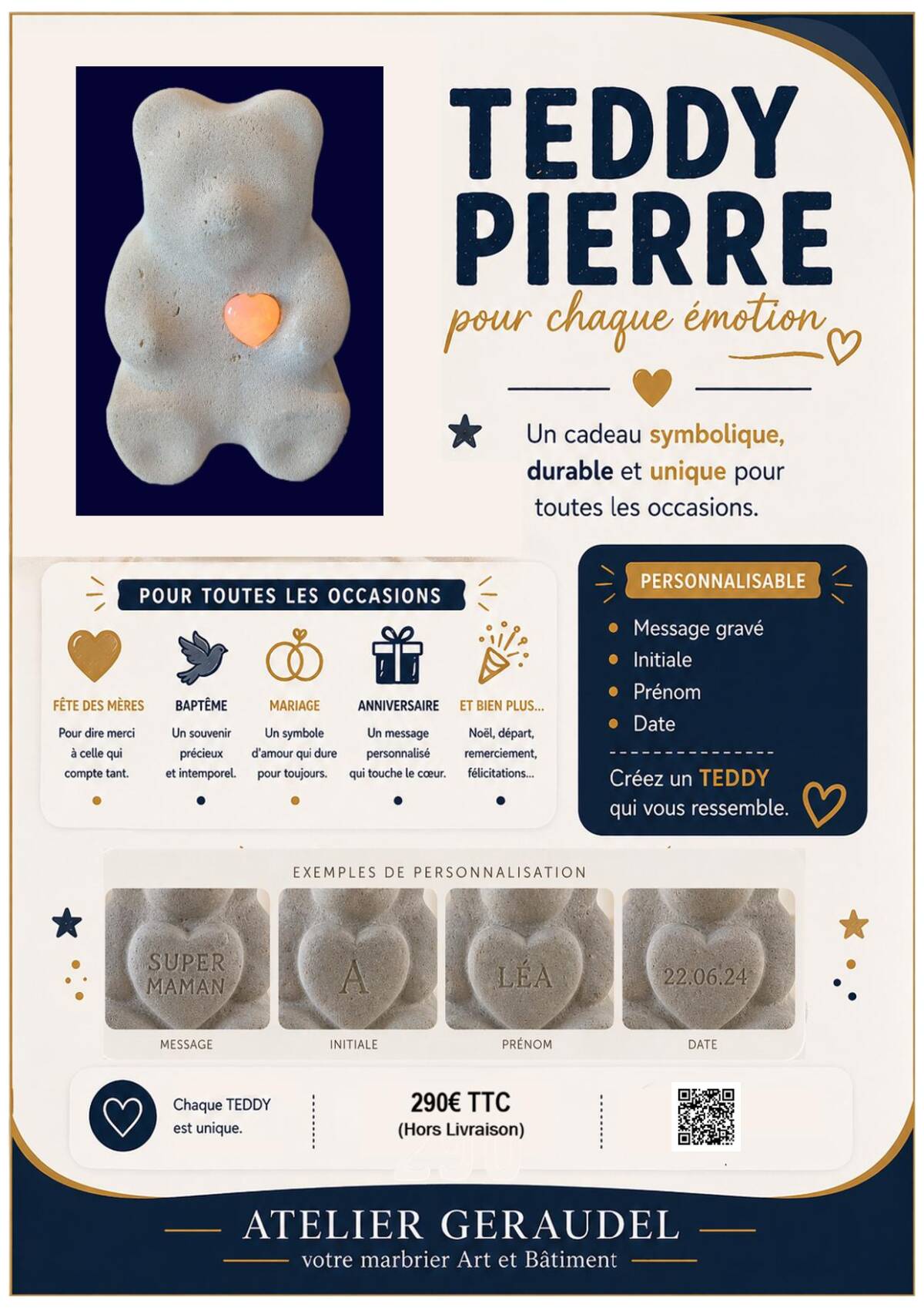 TEDDY FETES 1_PAGE 0001 1 | Marbrerie Geraudel NOUVEAUTE : TEDDY PIERRE personnalisé Nancy 3